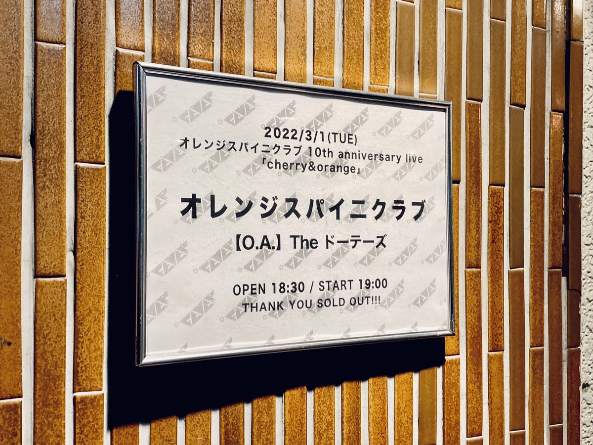 StrudoDe's tweet photo. これは3月1日の チェリスパ(ドーテーズ&amp;オレスパ)。東京。
ドーテーズ生で観れたのは普通に一生の思い出だし、デイリーネイビークレイジー聴けたのも嬉しかったなー。 https://t.co/m419kaqGpo