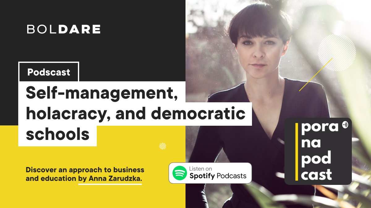 How to understand work-life balance and what does it mean to <a href="/AnnaZarudzka/">Anna Zarudzka</a>, Boldare’s co-CEO? 
Dive deep into a conversation about self-management, running a holacratic company and the most desired skills for the job market of the future.

boldare.click/poranapodcast