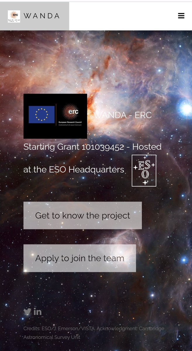 cfmanara's tweet photo. 🚨 Job opportunity 🚨
PhD and post-doctoral positions funded by
@ERC_Research Starting Grant WANDA (https://t.co/5jjqF8Y9TL) hosted at the @ESO headquarters in Garching, Germany
Applications open until April 13 2022
Info and application form: https://t.co/I14flnm96u https://t.co/P0Cjr02xVq