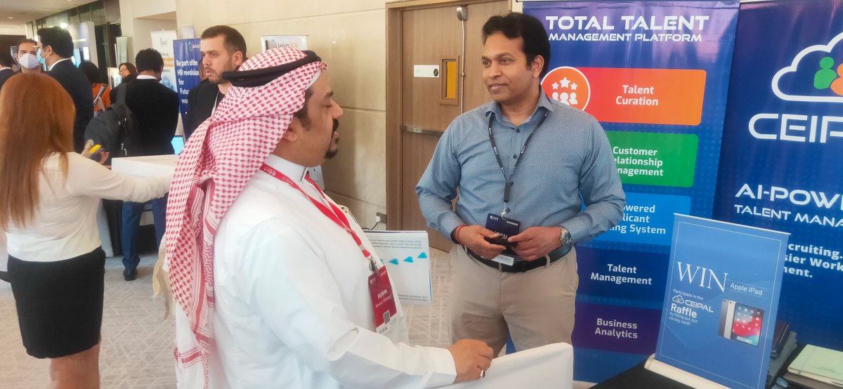 CeipalCorp's tweet photo. Visit us live at #HRTechMENA, UAE at table B 7. Our team is available to help you learn more about our #AI-powered Talent Management platform, #CRM, and our recently released #DEI (#diversity, #equity, and #inclusion) technology.
@qnahrseries https://t.co/6tTm2MyXNV