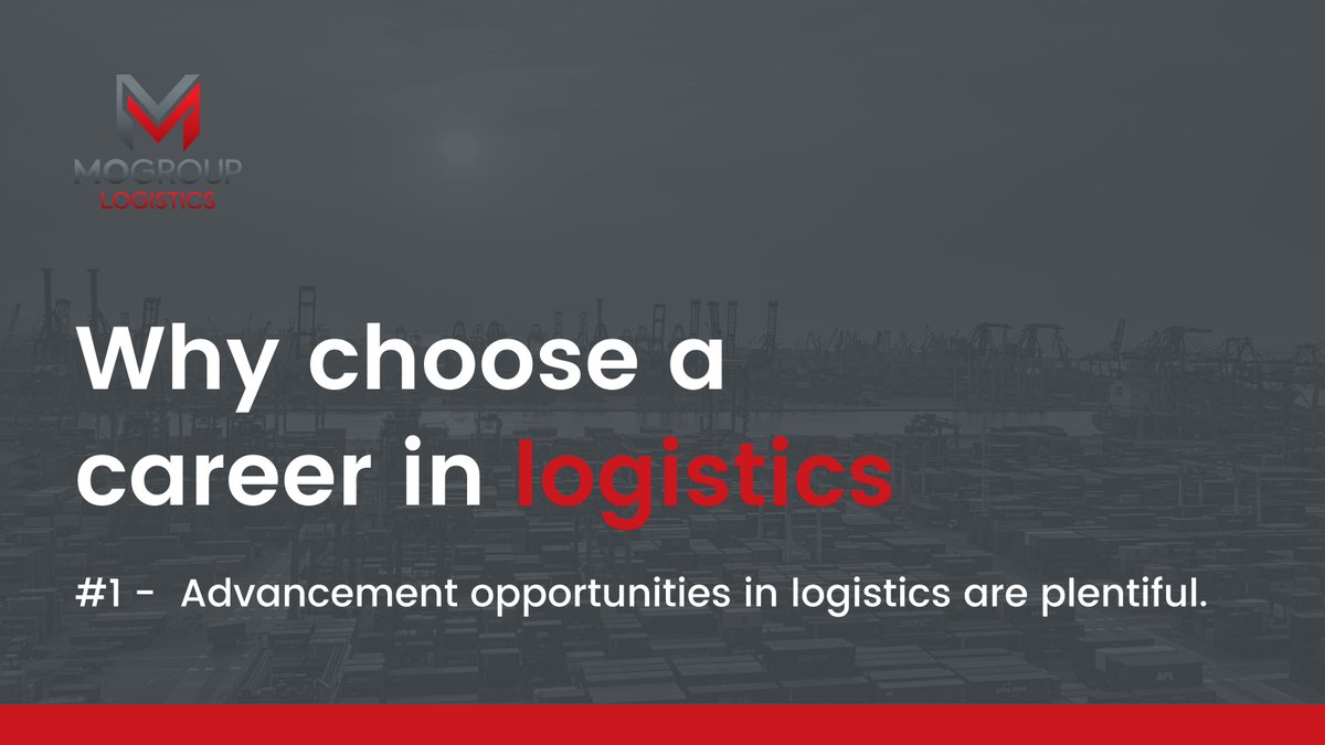 TheMOGroupUK's tweet photo. Because logistics has so many facets &amp; levels, there are always opportunities for advancement. Also, promotions are common, and the most hardworking &amp; innovative people can advance quickly.

#logistics #logisticsindustry #recruitment #industrialrecruitment https://t.co/ylJKVDdDD4