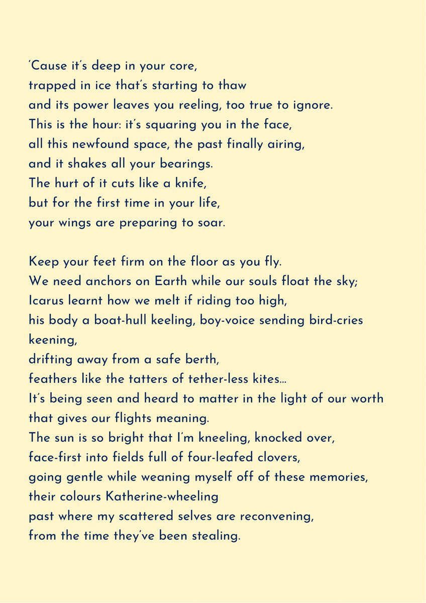 j_ruby_cl's tweet photo. New poem... Working Title: Healing

Rt if this speaks to you, feeling vulnerable to share yet keen to spread light and LOVE ☯️✨

#poetry #healing #spirituality #trauma #therapy #love #thankyou #words #writerscommunity #poets #poetrycommunity https://t.co/aan5ABiNBZ