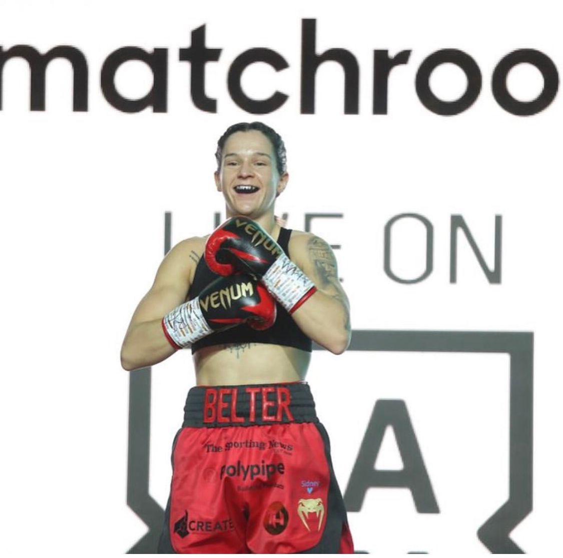 16 months of injury and heartache I can’t describe how happy it feels to be back, so much energy at my new weight. 💃
Who would you like to see me box next? #Beltermatch