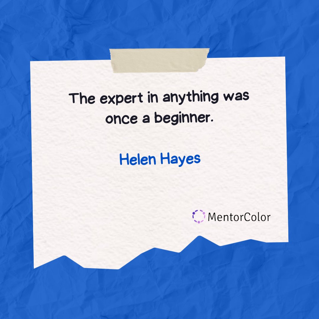 mentorcolor's tweet photo. 💻 The expert in anything was once a beginner.

#motivation #mondaymotivaton #roadtosuccess #tech #keeplearning #keeplearningkeepgrowing https://t.co/HTFdYwGuce