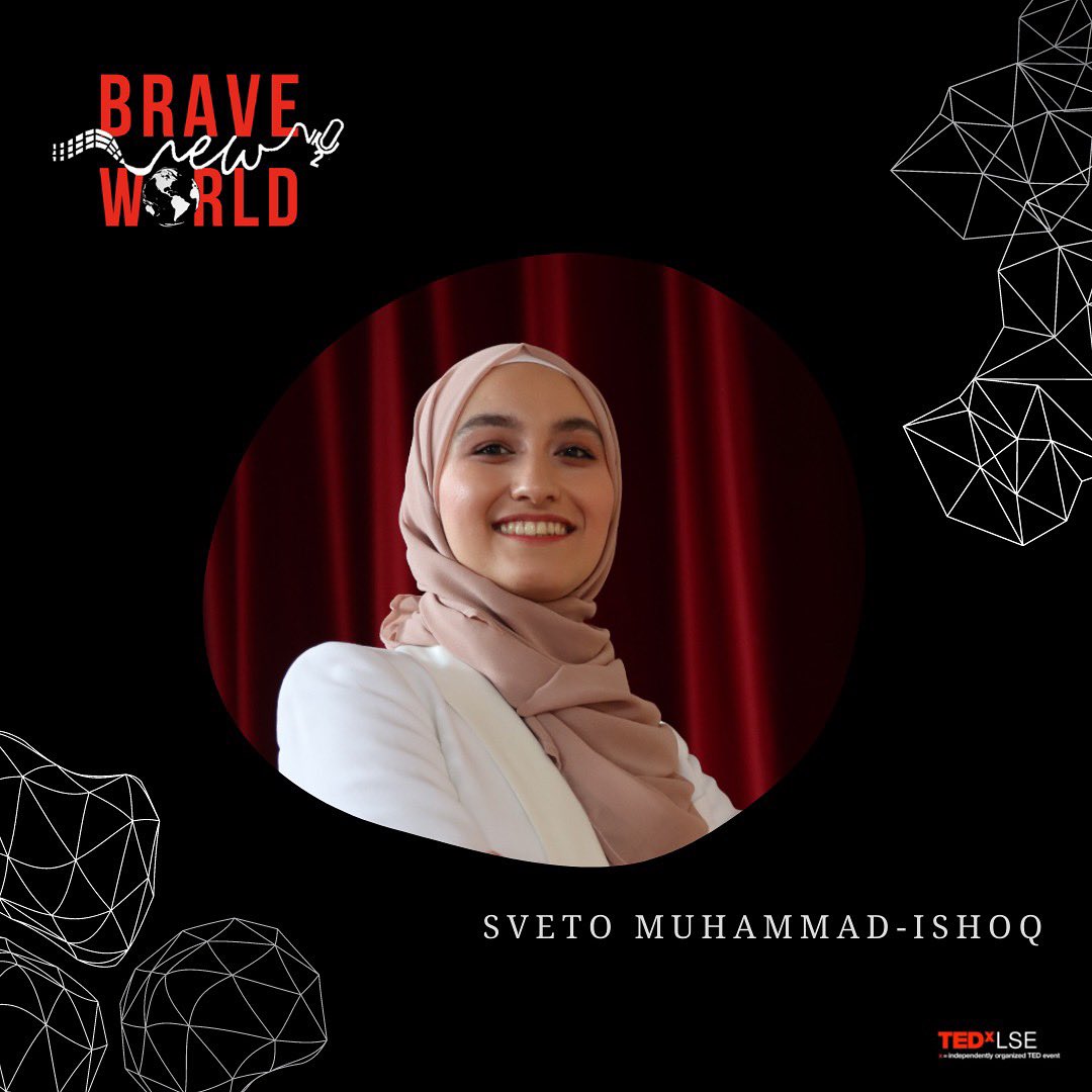 Our next speaker is Sveto Muhammad-Ishoq, a Women’s Rights Activist and Founder of storytelling platform Chadari. Check out her #ideasworthspreading at TEDxLSE 2022 #BraveNewWorld.