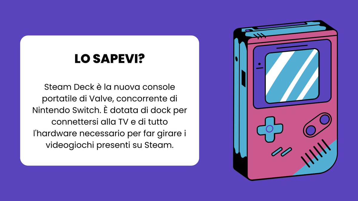 bigsmartech's tweet image. Nuova soluzione presentata dall'azienda di Steam, Valve. Potrà diventare il nuovo competitor di Nintendo Switch? Maggiori informazioni su: bigsmartech.com/blogs/notizie/…