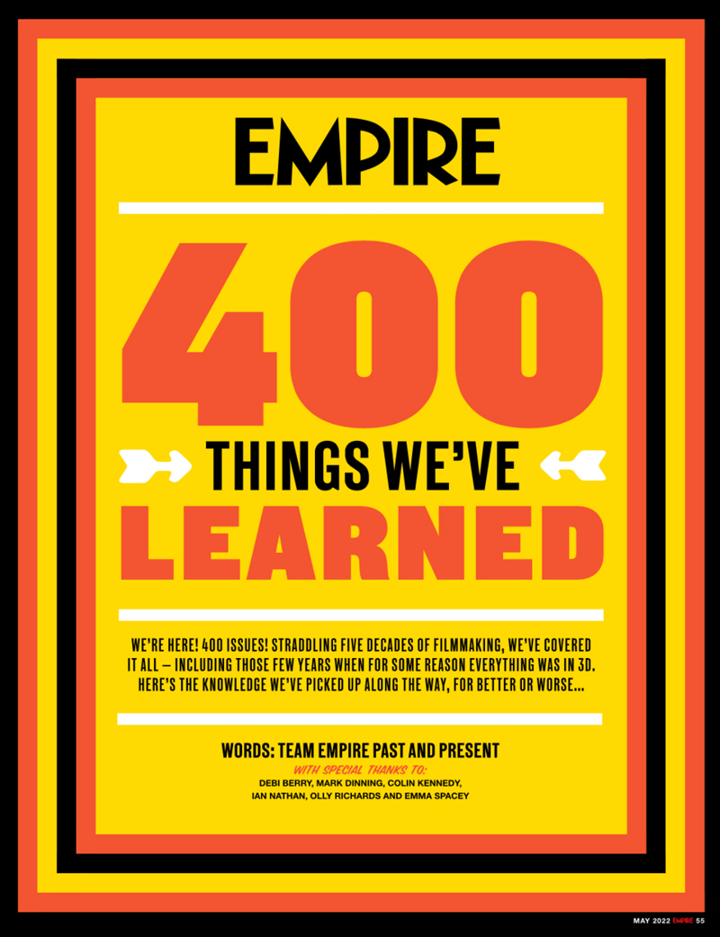 Empire Magazine on Twitter "This is Empire's 400th issue! 🎉 To