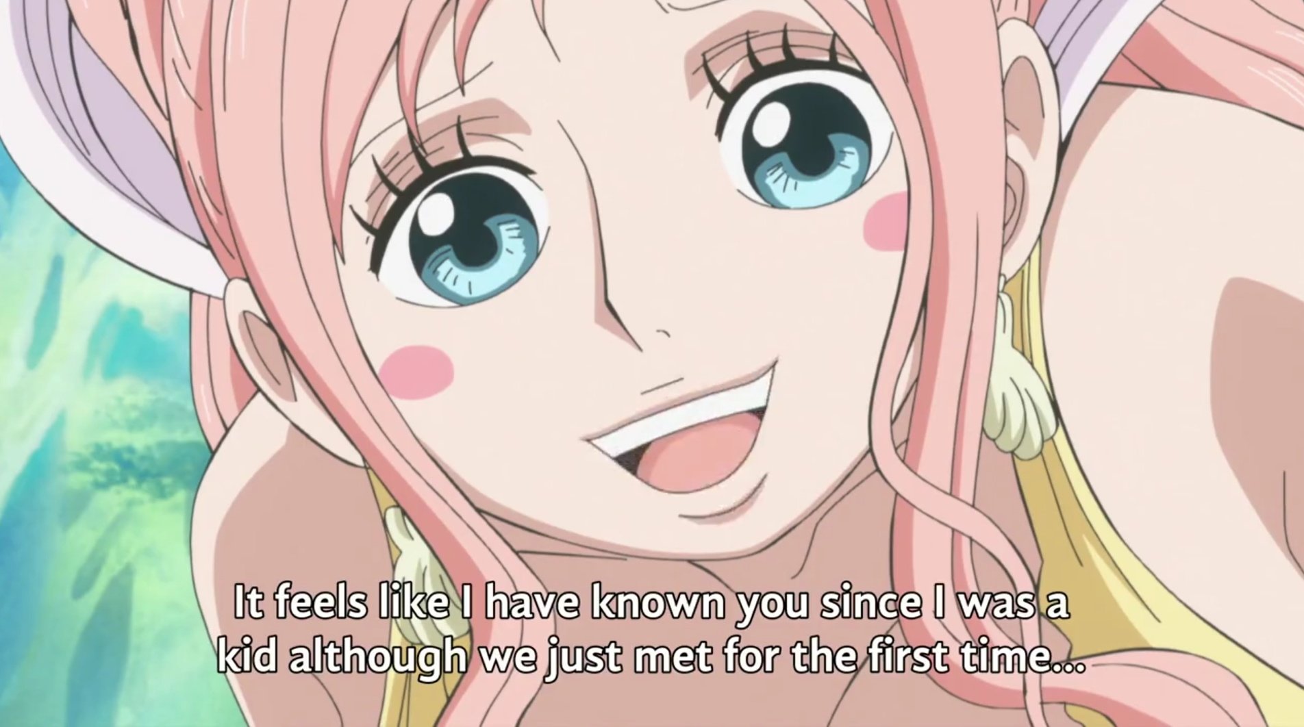 Mehdi.d.san on Twitter: "I never stopped thinking about this line and what  shirahoshi (an ancient weapon) told Nami, "I feel like I have known you  since I was a kid although we