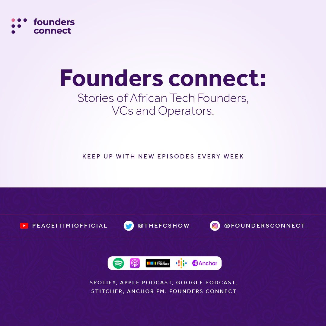 peaceitimi's tweet photo. Follow @theFCshow_ and keep up with new #FounderConnect episodes, excerpts and more https://t.co/7rGPZN0uUi