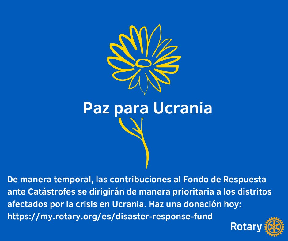 RotaryES's tweet photo. La Fundación Rotaria ha creado un canal oficial para que los socios de Rotary de todo el mundo contribuyan al financiamiento de las labores de socorro que llevan a cabo los distritos rotarios. Más información en:  https://t.co/blPpBi9qxm https://t.co/rfLhIYyfT6
