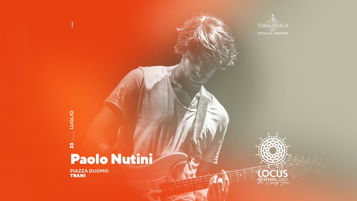 Una nuova suggestiva location pugliese, per un grande attesissimo artista al Locus festival 2022: Paolo Nutini si esibirà nella piazza della Cattedrale di Trani il 23 luglio!
Biglietti disponibili in anteprima tramite #MyLiveNation e dalle 11:00 del 17 marzo su DICE e Ticketone.