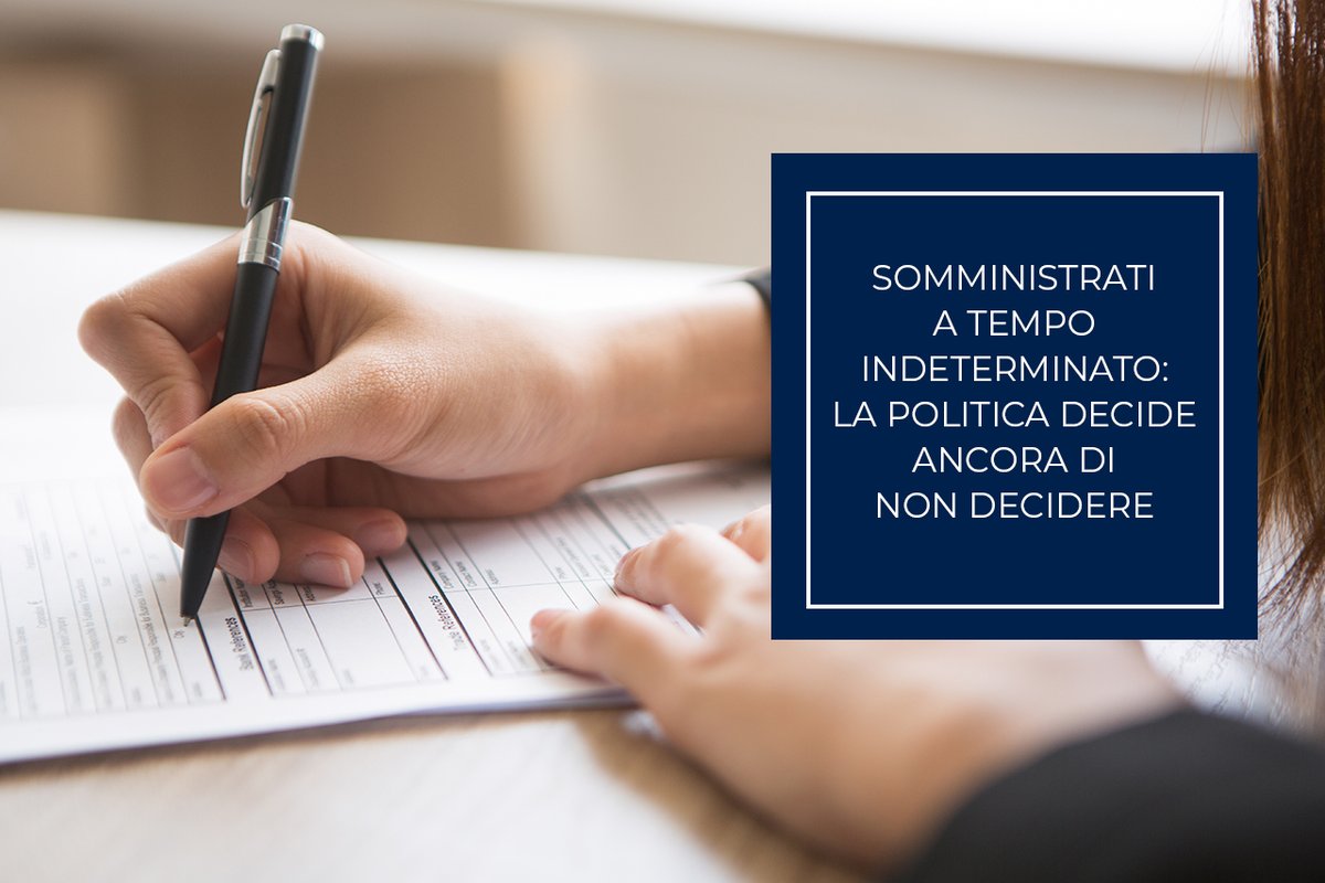 🔵🔴🟢 SOMMINISTRATI A TEMPO INDETERMINATO
La politica decide ancora di non decidere.
Condannati al licenziamento decine di migliaia di lavoratrici e lavoratori con alte competenze e professionalità.
#UILTemp <a href="/NIdiLCGIL/">NIdiL Cgil Nazionale</a> <a href="/FelsaCisl/">FeLSA Cisl Nazionale</a> 
Leggi il CS: bit.ly/3JxAhtz