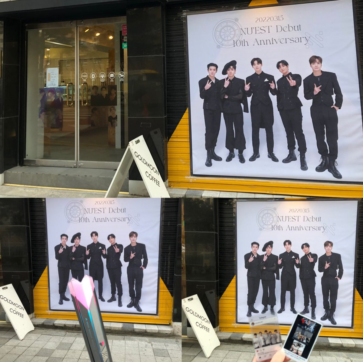 5_Nu_0315's tweet photo. #뉴이스트 데뷔 10주년 카페
📍서울 용산 골드문커피

뉴이스트 전시회 보러 온듯한😍
그리고 예쁜 늉 응원봉 역사도 보고
사진 나눔에 단체사진도 갖고 왔고
그렇게 그룹의 10년 추억을 
눈으로 보고 가져왔어요💖
@nuest_10th 감사드립니다🙆🏻‍♀️

#함께한_시간만큼_더자란_마음
#뉴이스트_10주년_축하해 https://t.co/Sva8Djt5DM
