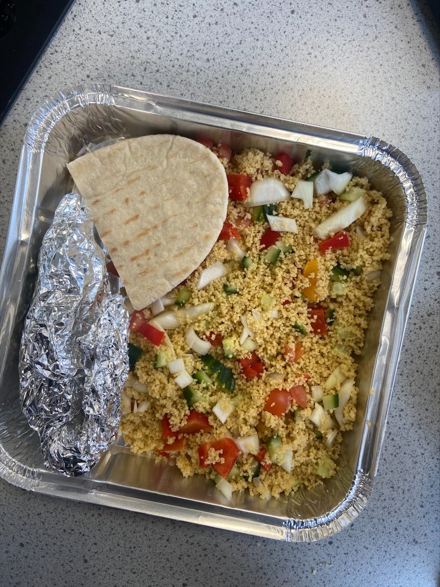 ActToan's tweet photo. KS3 Cooking has been very busy today: 

Year 7 making Cous Cous Salads with pitta. 

@OldhamAcademy #food #technology #y7 #oldham https://t.co/q8Ipplmmod