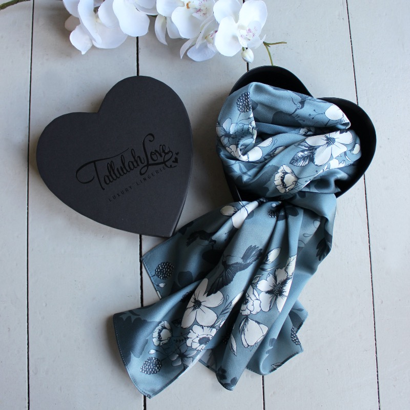 tallulahlove's tweet photo. πMother's Day Gift Idea - Moonlight Mist Silk Scarf in a Heart Gift Box #mothersdaygift #giftideas #silk #luxury #silkprinted
