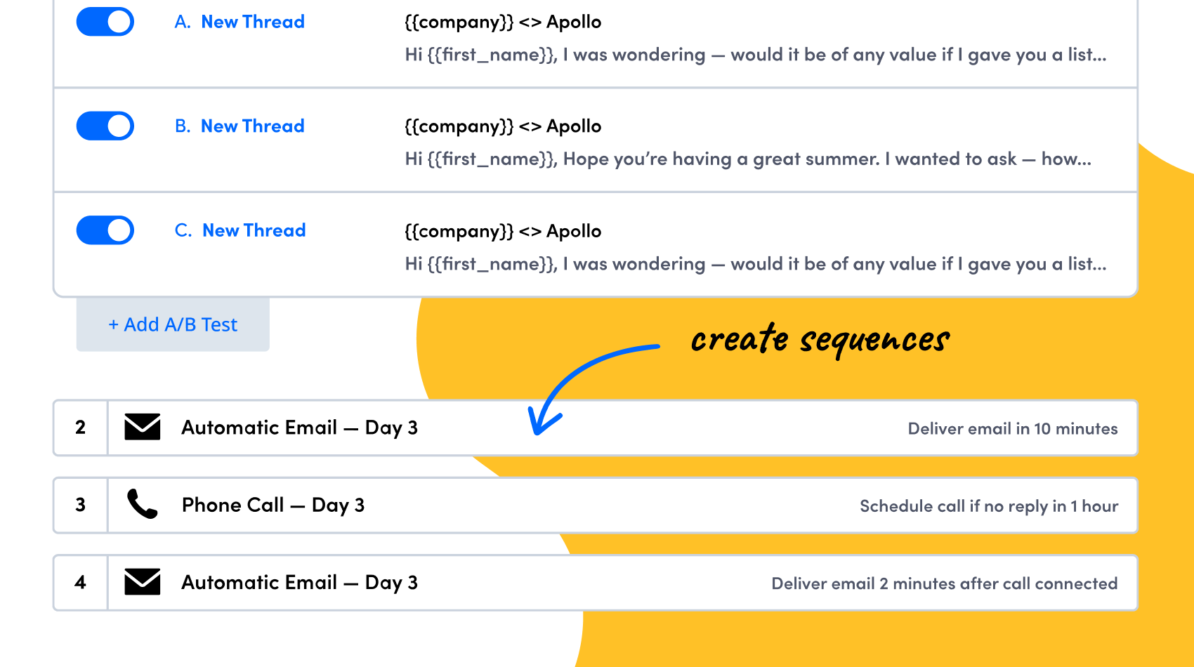 Create a Sequence – Apollo.io