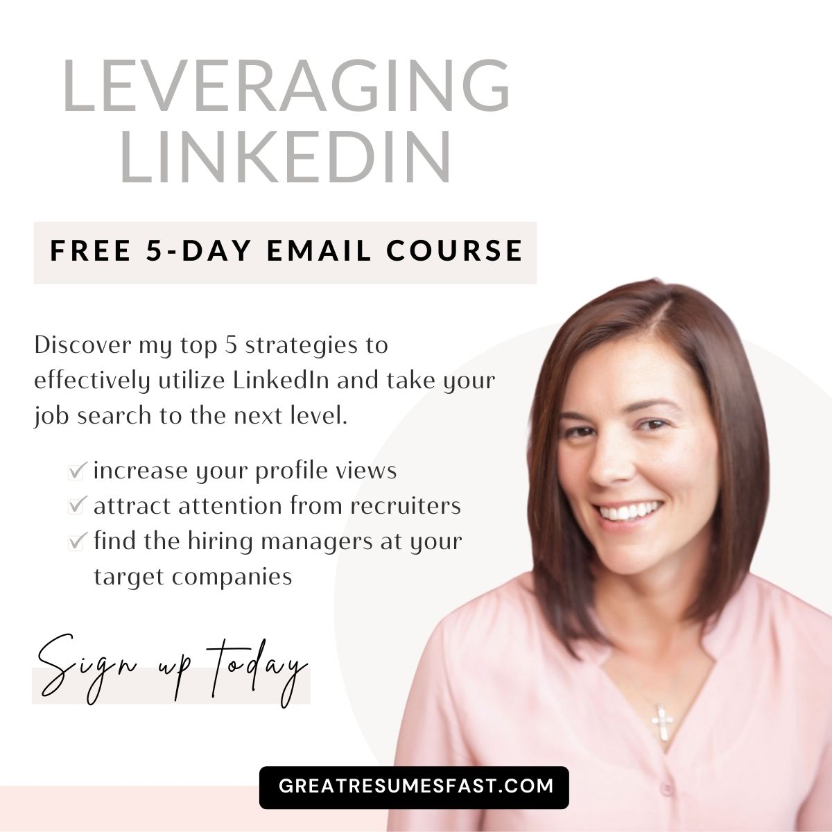 GreatResume's tweet photo. Hoping to attract interest from recruiters, increase your LinkedIn profile views, and expand your network?
Check out our FREE 5-day Leveraging LinkedIn email course:
https://t.co/DpvCYuIEe1
#LinkedIntopvoices #LinkedIncourse #careers https://t.co/4zvwNKgcPF