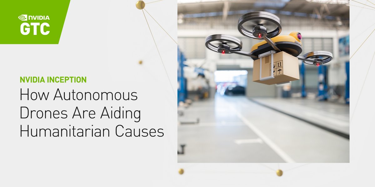 NVIDIAAI's tweet image. Learn how #NVIDIAInception startup @SwiftLabAi revolutionizes transport and logistics for essential medical supplies, AGTech, disaster management, and more in emerging markets nvda.ws/3oTML6u

#GTC22 #AgTech