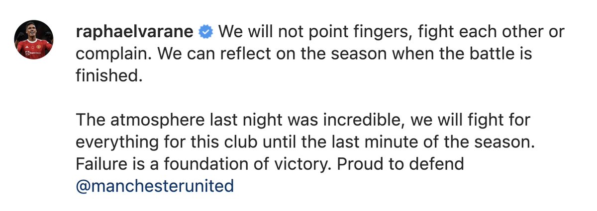 utdreport's tweet photo. Raphaël Varane on Instagram https://t.co/uK3Mm8NUFZ