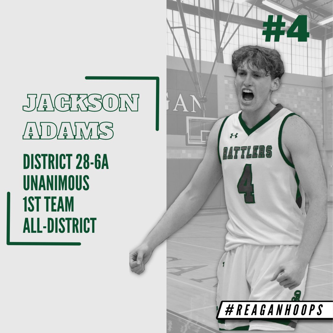 SEASON ACCOLADES:  Congratulations to Jackson Adams for being a unanimous 1st Team All-District Selection! 4:1 #reaganhoops #StrikeEm ・・・ <a href="/NEISD/">North East ISD</a> <a href="/NEISDathletics/">NEISD ATHLETICS</a> <a href="/reaganwayrhs/">Reagan High School</a> <a href="/rattlersports/">Rattler Sports</a> <a href="/tabchoops/">𝙏𝘼𝘽𝘾🏀📋</a> <a href="/alamocityhoops1/">Alamo City Hoops</a> <a href="/hoopinsider/">Hoopinsider</a> <a href="/GASOTim/">Tim Littlefield</a>