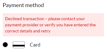 Jordan_Tallent's tweet photo. @Debenhams 
I'm trying to purchase some clothes, but keep getting the below error. 
I've spoken to my bank who say that there's nothing wrong on their end, but your payment method isn't secure and your website won't process the payment. https://t.co/xb5JqhpJvF