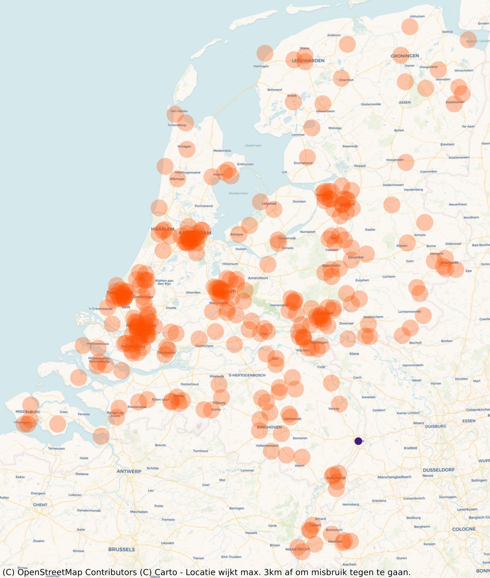 VaccinAlert's tweet photo. Op dit moment (16 March, 16:05) zijn er 1 van totaal 319 vaccinatielocaties open in Venlo (3x pfizer, 13x moderna). https://t.co/Nf8orkqQP7
