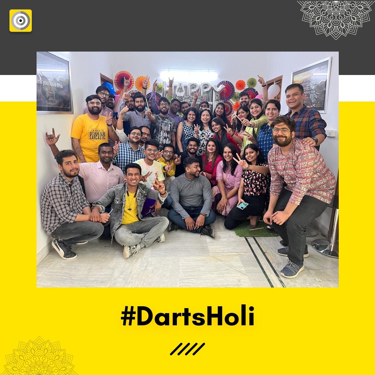 Digidarts's tweet photo. Holi celebration at @DigiDarts!
This is just a snap....stay tuned to catch all the fun.
#HappyHoli2022 #TeamDarts
#Digidarts #holi #happyholi #holi2022 https://t.co/mYyga44pTg