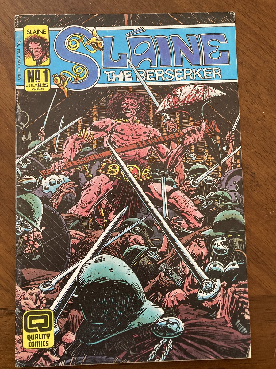 RumbleAlley's tweet photo. Sláine the Berserker! Getting into the spirit of the season ☘️ My favorite from issue no.1 is The Shoggey Beast @PatMillsComics #qualitycomics #Slaine https://t.co/zqan49Vsf2