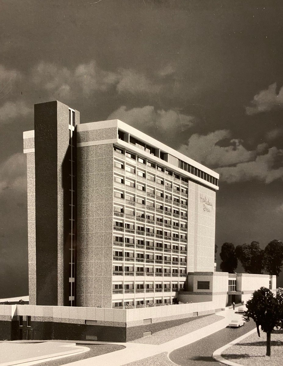thorparchiveaub's tweet image. Welcome to the Holiday Inn Plymouth. Model by Thorp, circa 1971.