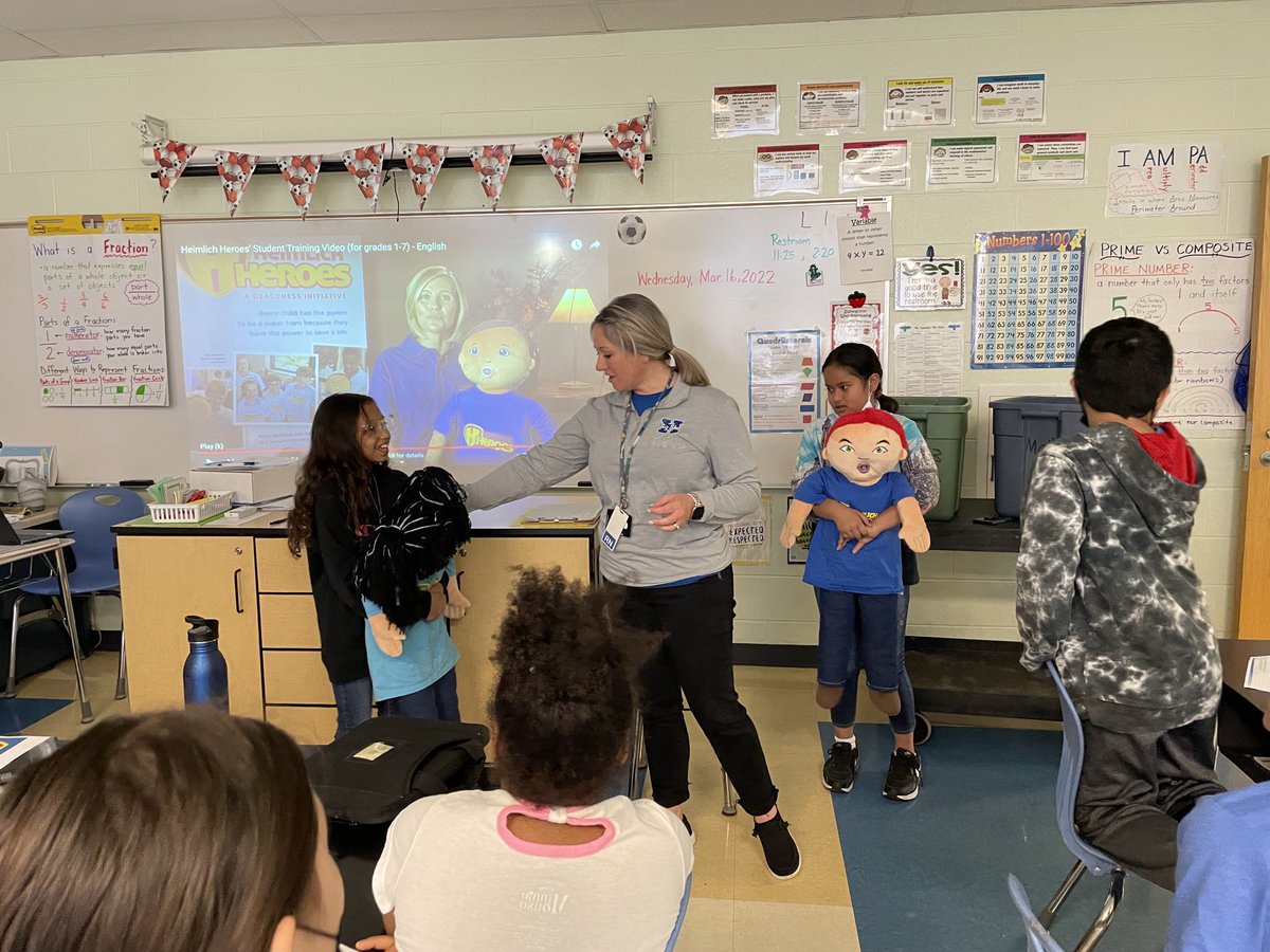 Thank you Mrs.Vance for teaching our fourth graders this life saving skill! #believebeintentional