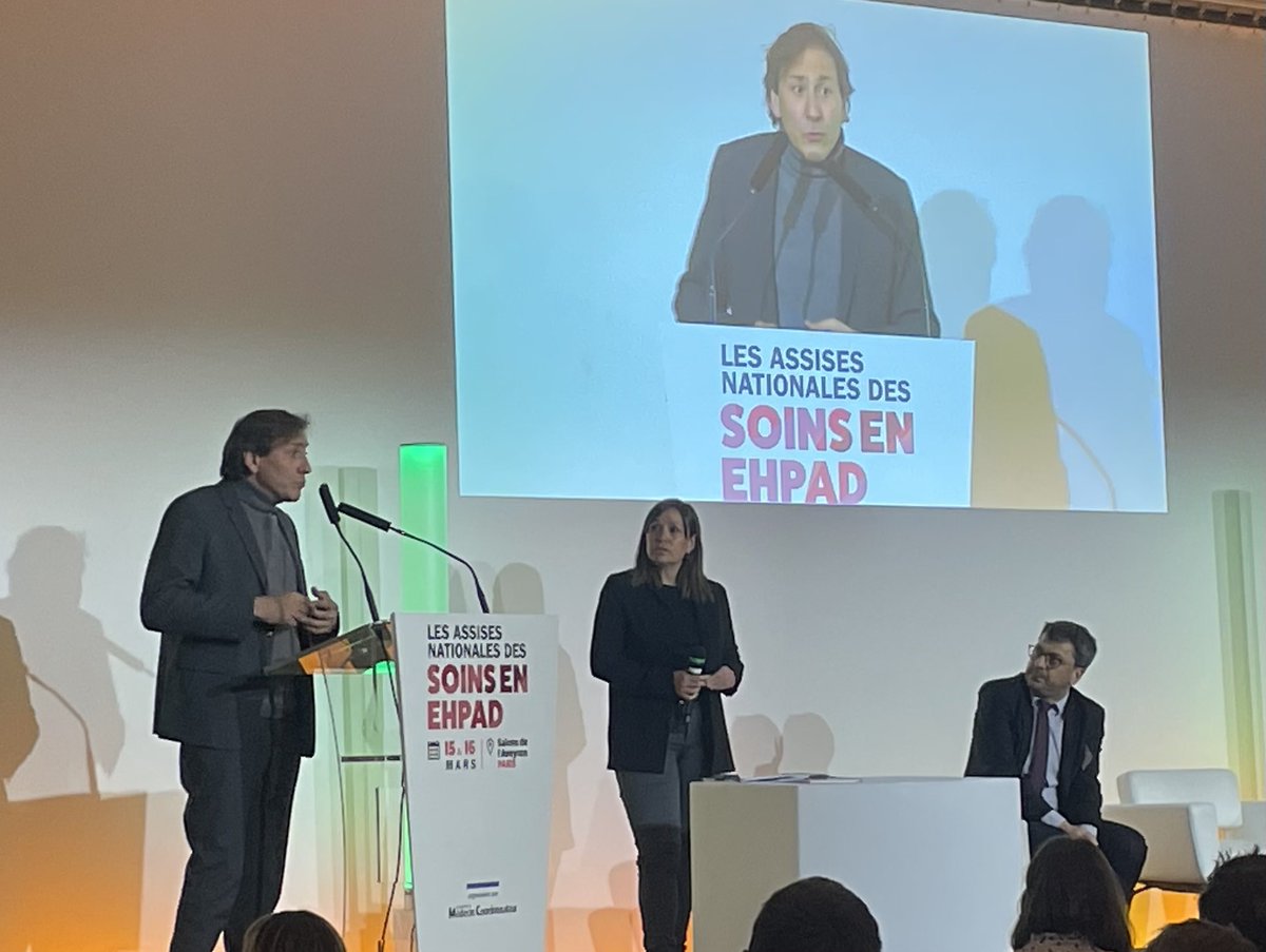 <a href="/JeromeGuedj/">Jérôme Guedj</a> de <a href="/MGrises/">Think Tank Matières Grises</a> et <a href="/StephaneCorbin/">Stéphane Corbin</a> de la <a href="/CNSA_actu/">CNSA</a> pour la table-ronde conclusive des #AssisesSoins /

Une magnifique édition pleine de promesses. @Ehpa_Presse 

<a href="/BrigBourguignon/">Brigitte Bourguignon</a> <a href="/olivierveran/">Olivier Véran</a>