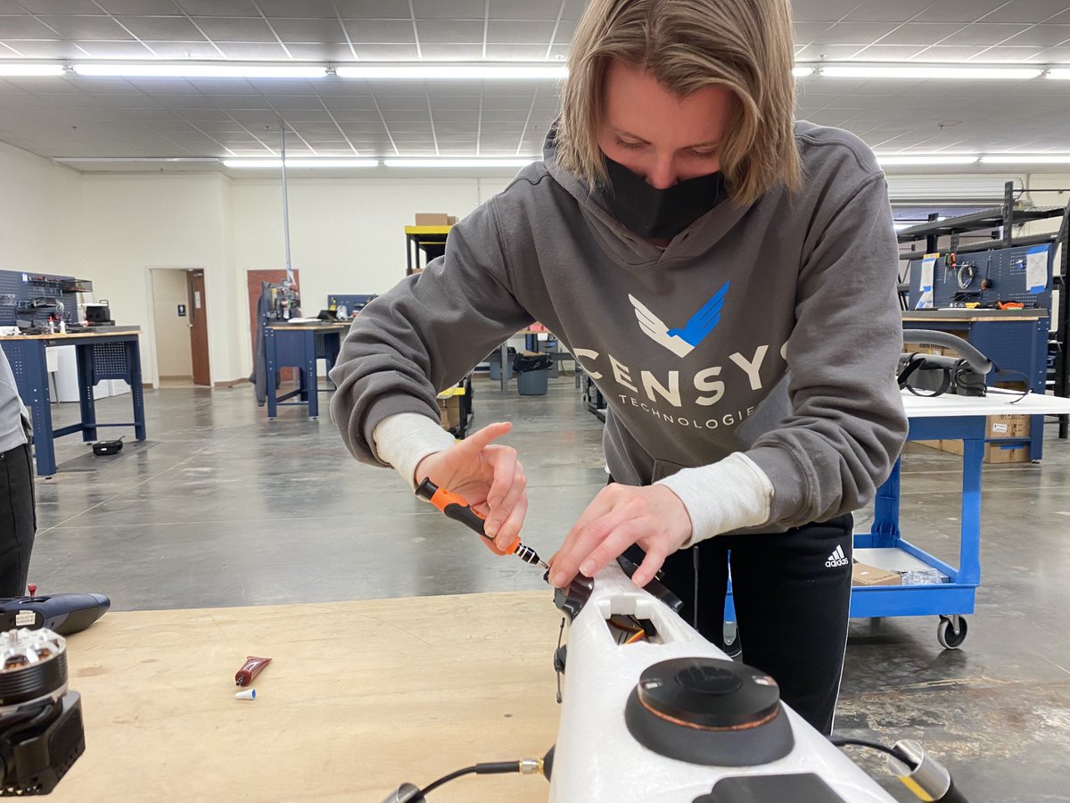 CensysTech's tweet photo. Some of our talented production team hard at work! 

#production #aircraftproduction #drones https://t.co/Ln0oIL3O1t