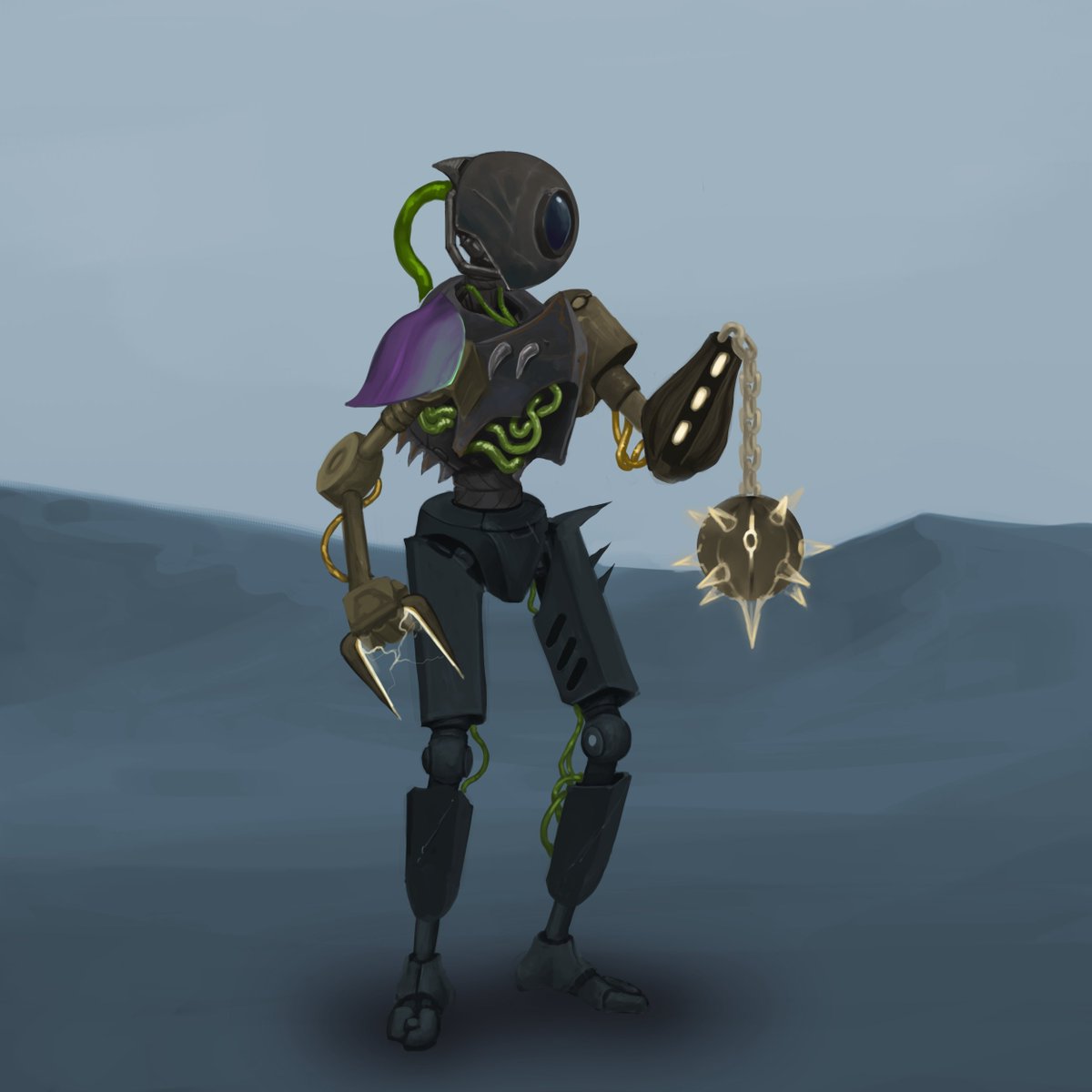 twomgame's tweet photo. Showcasing minted Protorian EMU #0188 

Biome Level: 3
Class Level: 2
Head: Scout Nautical Nautilus
Body: Skipper Nautical Tusk
Right Arm: Purist Desert Disector
Left Arm: Excavator Desert Gogo
Legs: Purist Nautical Hydrofolis

#NFTgame #SolanaNFTs https://t.co/Hge9BWNNPs