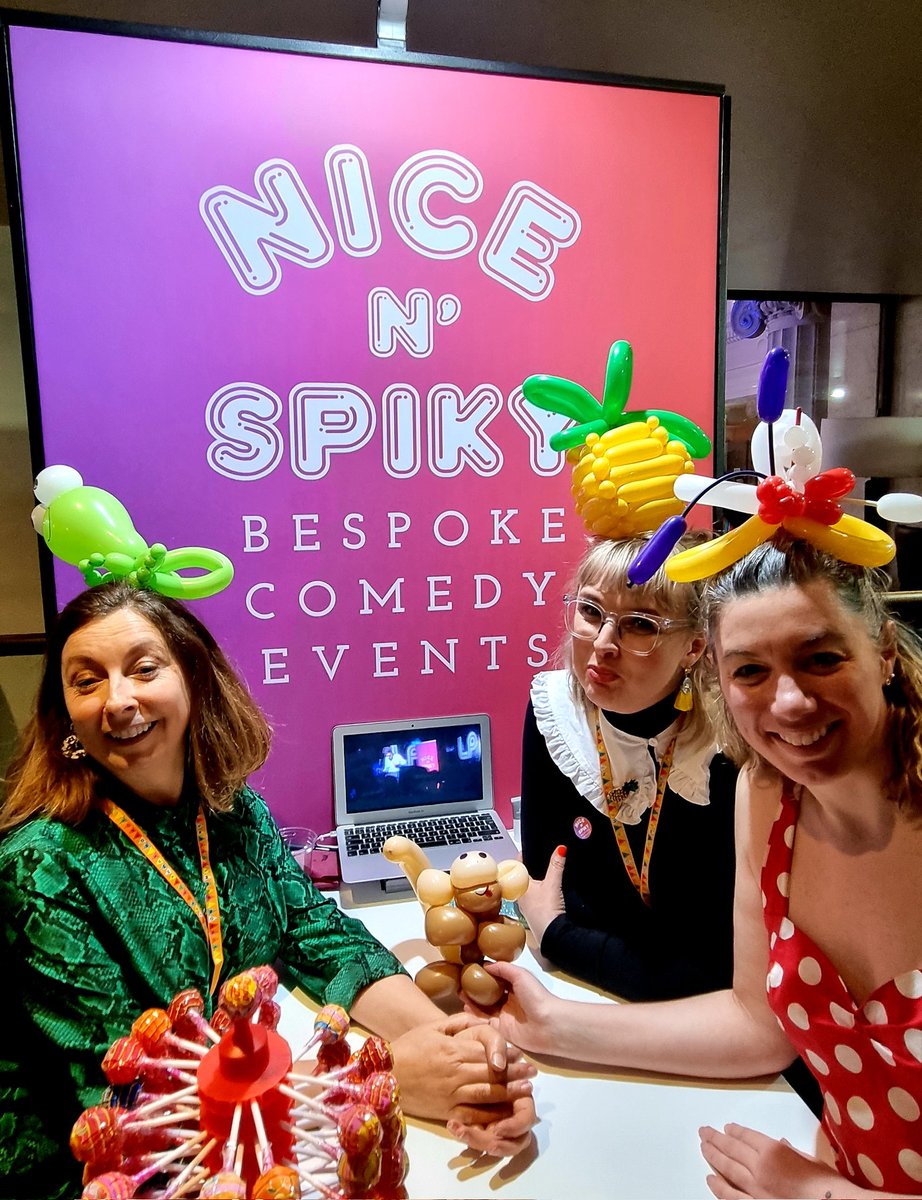 NiceNSpiky's tweet image. What an amazing two days with team Nice N Comedy N Balloony @LadySummerSkye @story_events #nicenspiky #corporateevents #lses22