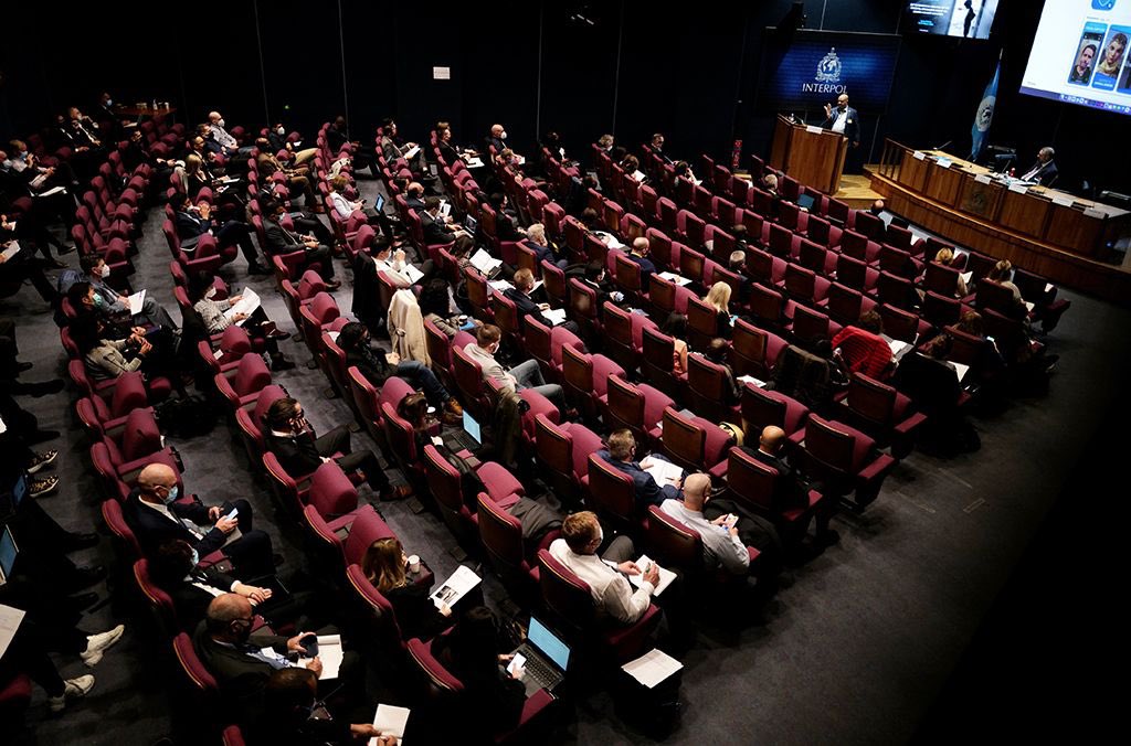 INTERPOL_SG's tweet photo. Delighted to address our Specialists Group on Crimes Against Children at its first in-person meeting since the pandemic. With the scale of child sexual exploitation and abuse increasing, our collective efforts to identify and rescue victims is more important than ever. #SGCAC https://t.co/eOkXx36elx