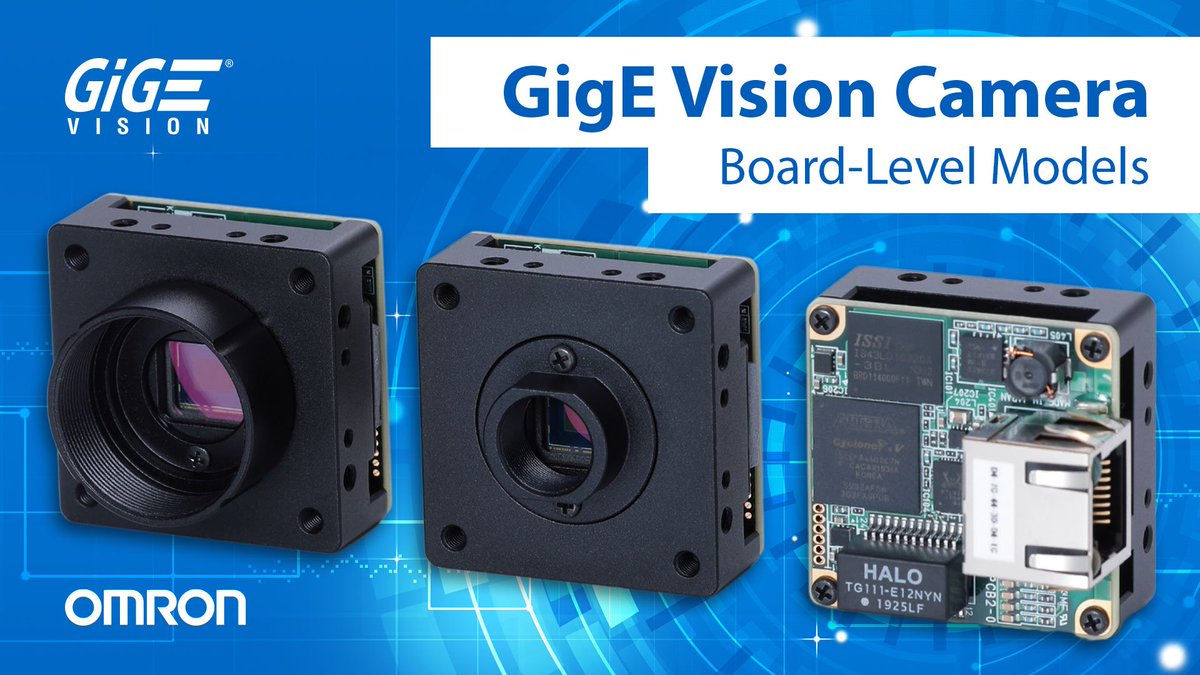 OmronAutomation's tweet photo. Seeking #IndustrialCameras for your custom-designed #vision solution? Reduce your system footprint and expand design flexibility with our new B Series #cameras! 

🌐 https://t.co/Eyt0PW5ofJ

 #visionsystem #visiondesign #gige #gigevision  #embeddedvision https://t.co/8UPlrIlIg3