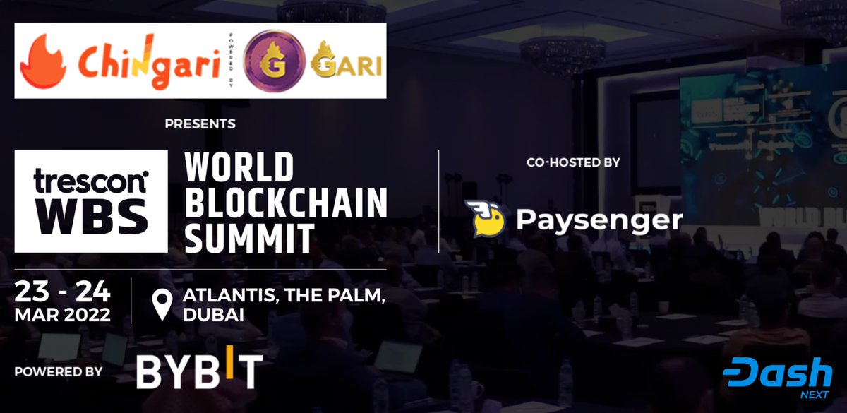 Dash Next’s @FelixMagoCrypto  is going to speak on two panels in the name of #Dash live at the March 2022 edition of the World Blockchain Summit in #Dubai. All important event info to be found at the link below: tresconglobal.com/conferences/bl…