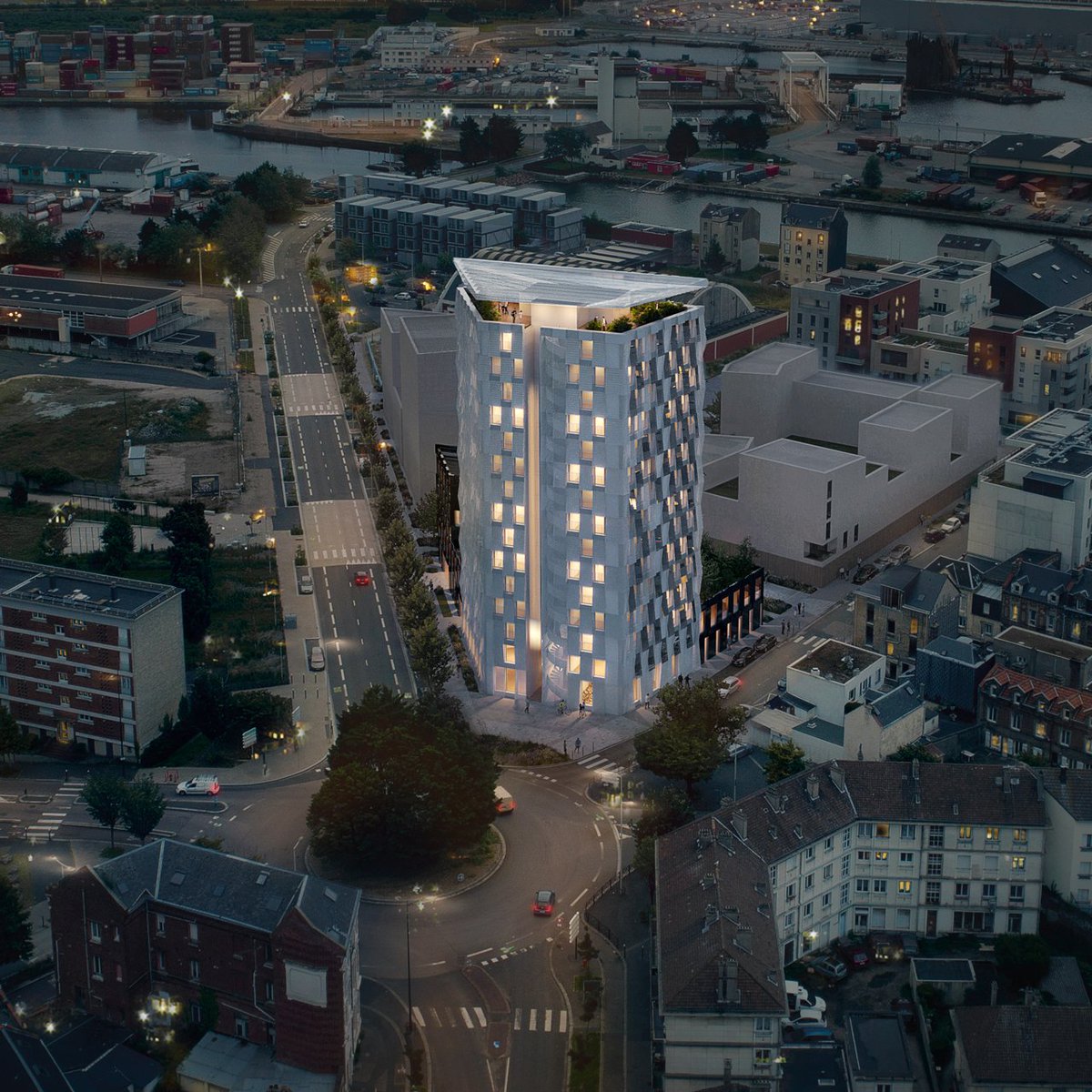 salonsimi's tweet image. ➡️ Mené par @Coldefy_CAAU,  l&apos;immeuble compte 74 lots et 1 local commercial en rez-de-chaussée. Il intégrera pleinement le quartier Dumont-d’Urville qui accueillera à terme 1 campus « sport-santé », 1 maison de santé, 1 Ehpad et 485 logements.

Début des travaux ➡️ début 2023.