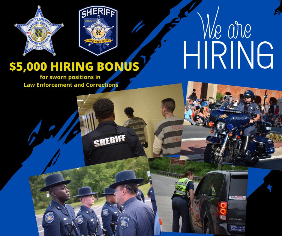 Harford Sheriff on Twitter "Looking for a career with amazing benefits