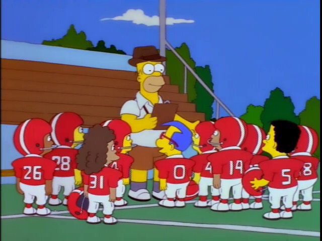 Simpsons_tweets's tweet photo. “It's time for the easiest part of any coach's job.. the cuts. Now, while I wasn't able to cut everyone I wanted to, I have cut a lot of you.” https://t.co/chUo538tSA