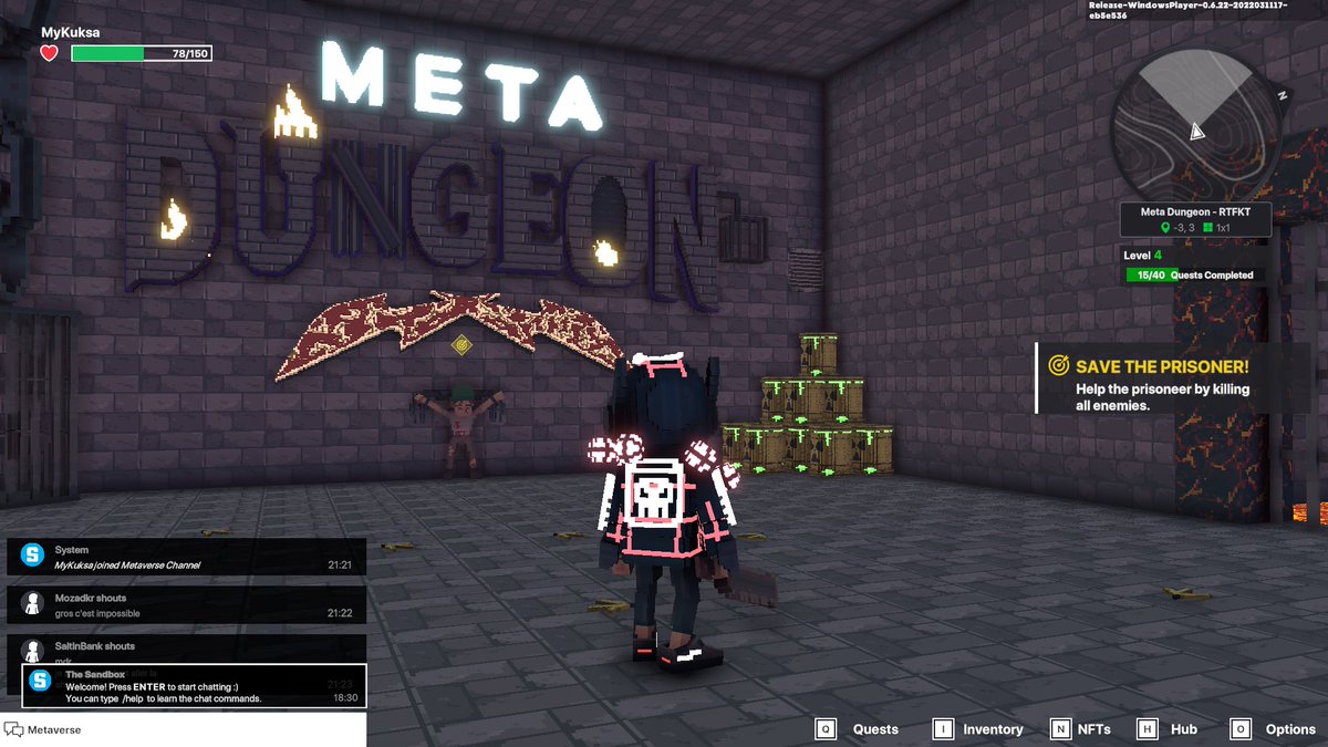 MsaitoNft's tweet image. なんか難しいぞ！
ベントーさんも「難しくした！」といってたけど、現在行き詰った・・・
今日はこれまで、また明日。

#TheSandbox #metadungeon #Rtfkt