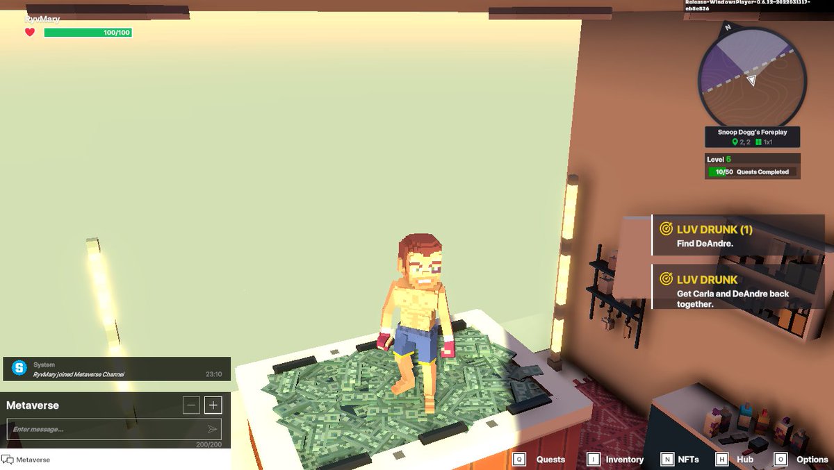 RyvRiding's tweet photo. @TheSandboxGame I just participated in the daily #SandboxAlphaS2Contest for a chance to earn up to 1,000 $SAND! Starting March 16 - Take a money bath in Snoop Dogg Mansion. Check out my screenshot below!
👇 #SandboxAlphaS2 https://t.co/UeVhDlpbgl