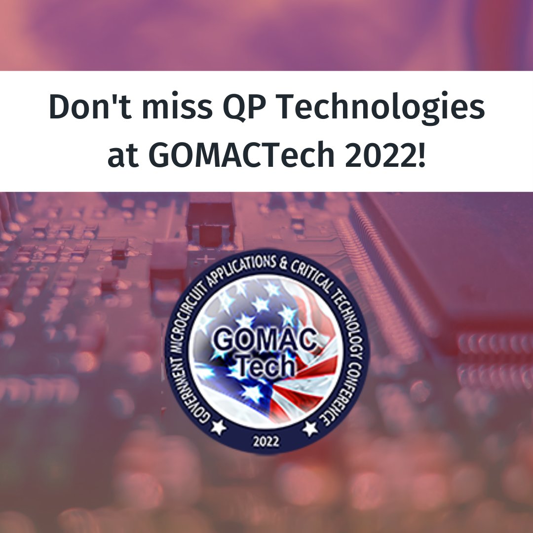 QPTechnologies's tweet photo. We're less than a week away! 
QP Technologies will be at booth 710 -- stop by to say hello or set up a meeting: https://t.co/5B3m1i4bcu

#QPTechnologies #GOMACTech #aerospace #military https://t.co/kG3t2y6EgA