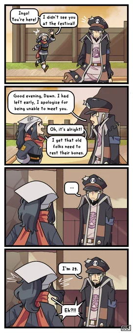 [Pokemon / pkmn] (Dawn/Akari &amp; Ingo)
It's been a rough 5 years
#Pokemon #PokemonLEGENDS #PokemonLegendsArceus #comic #ノボリ #submas #ショウ #ヒカリ 