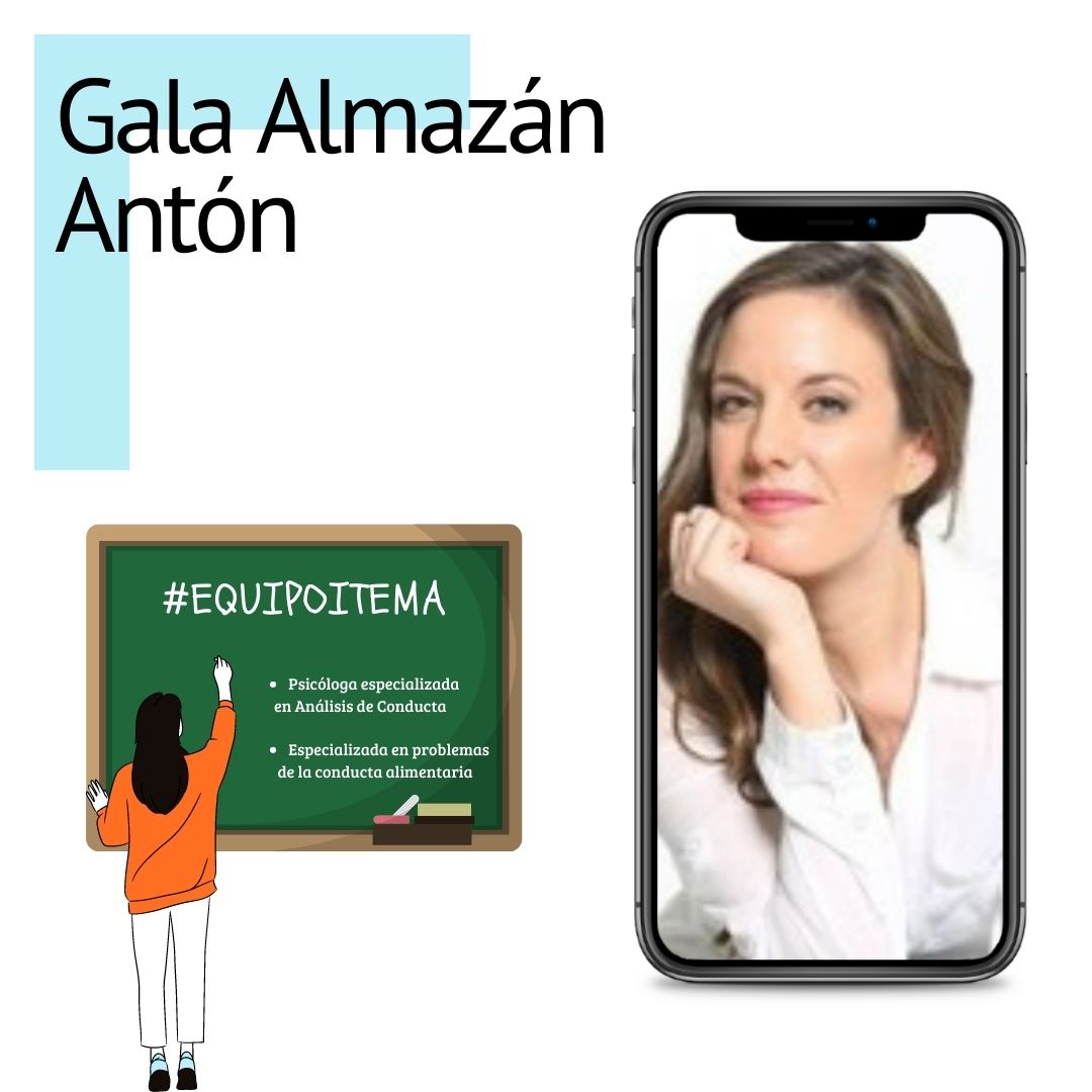 🫂 ¿QUIÉN COMPONE ITEMA?

Gala Almazán Antón (<a href="/GalaAlmazan/">Gala Almazán Antón</a>) es licenciada en Psicología por la UAM, donde ha colaborado en varios proyectos de investigación.

En su labor clínica, cabe destacar su intervención con problemas de la conducta alimentaria.

➡️ itemadrid.net/gala-almazan-a…