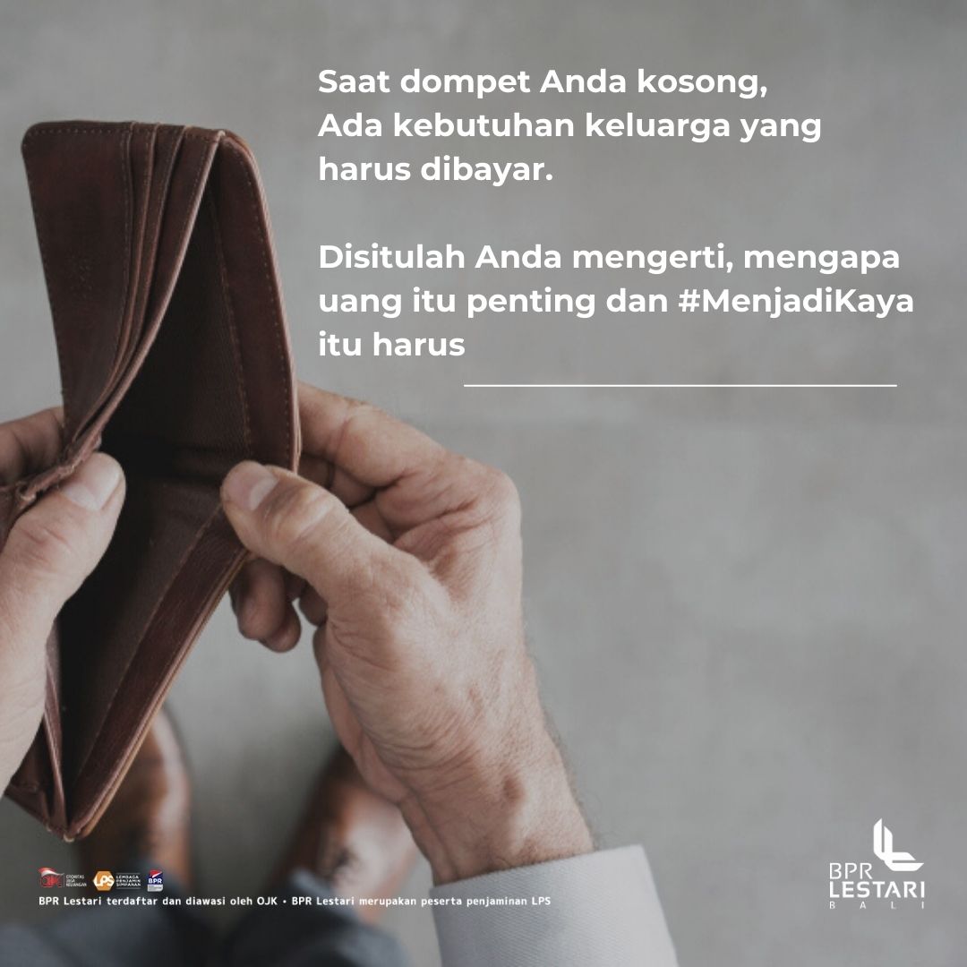 BPRLestari's tweet photo. Jadi kaya itu penting, jadi kelihatan kaya itu yang tidak penting.
Setuju dengan pernyataan ini?
#BPRLestari https://t.co/U87Wwpqa6r
