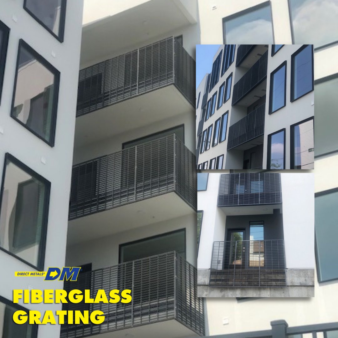 directmetals's tweet image. Yeehaw! Direct Metals supplied 116 pieces of custom architectural molded fiberglass grating for the balcony handrail infills for a condominium complex in Nashville, TN. This product was chosen because of its corrosion resistance and durable properties! 
#MetalProjects