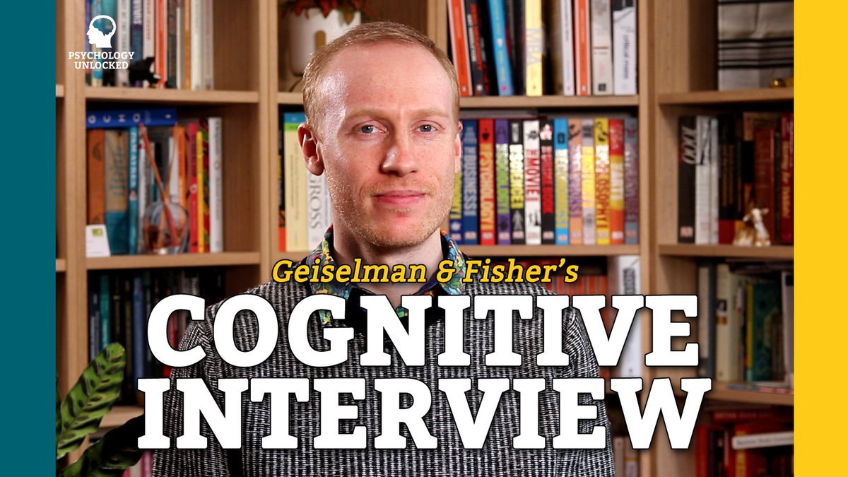 PsyUnlocked's tweet photo. Do you know what the four elements of the COGNITIVE INTERVIEW are?

📼 https://t.co/9gFPnrguWA

#psychology #cognitive #learn #edutwitter #police #forensics #interview https://t.co/mQ4jrtGYJi
