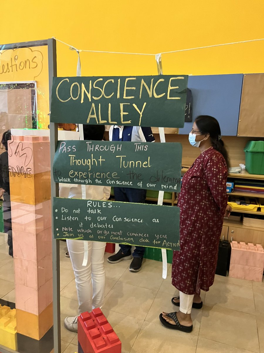 amithamurthy's tweet photo. Did you pass through this #consciencealley today? 
It was an invitation to enter their mind as it debated on the dilemma of #ethics in #science 
#pypexhibition2002 #gmagrade5 #thoughttunnel  
@GMA_Primary @ibpyp @KNargish @priyap70 @RobertKamau1 https://t.co/pIneGL2NZA