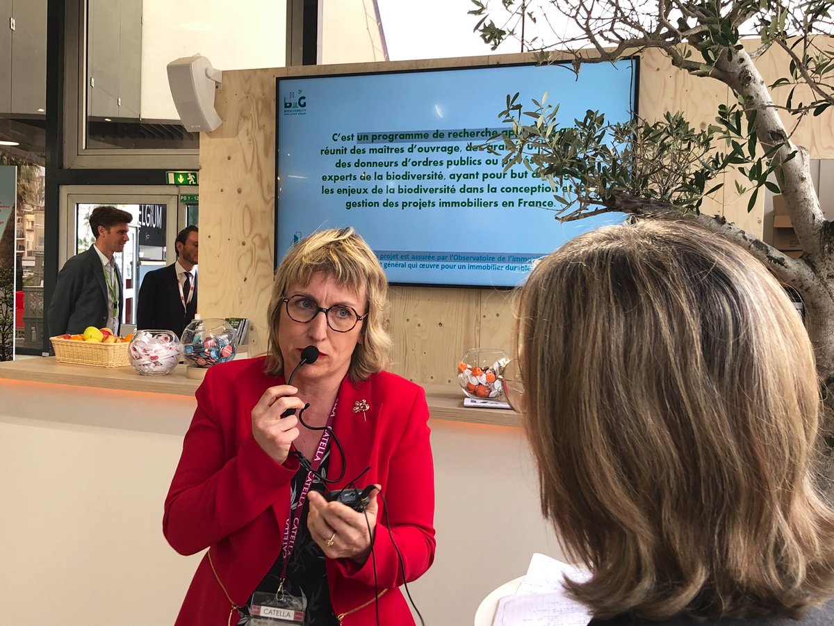 LinkCity's tweet photo. [#MIPIM2022]  « #BIG [Biodiversity Impulsion Group] est une initiative collective vise à intégrer les enjeux de la #biodiversité dans la conception et la gestion des projets immobiliers » Sabine Goueta Desnault, directrice R&amp;D, innovation et RSE de @Gecina 
@MIPIMWorld https://t.co/opJq0XufXx